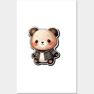 Cute Panda Bear Cartoon Adorable Kawaii Animal Posters and Art